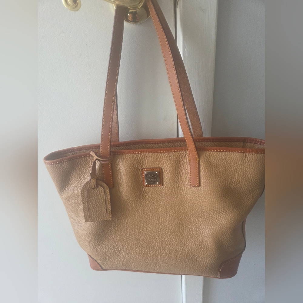 D&B Tan Leather Tote